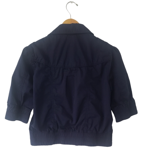Fire Foxi Blue Short Sleeve Jacket. Size Large. Junior Large. Zipper. - Picture 2 of 9